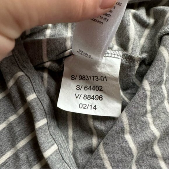 Athleta | Gray and White Cross Shore Maxi Dress Striped | Size Small - Picture 6 of 11